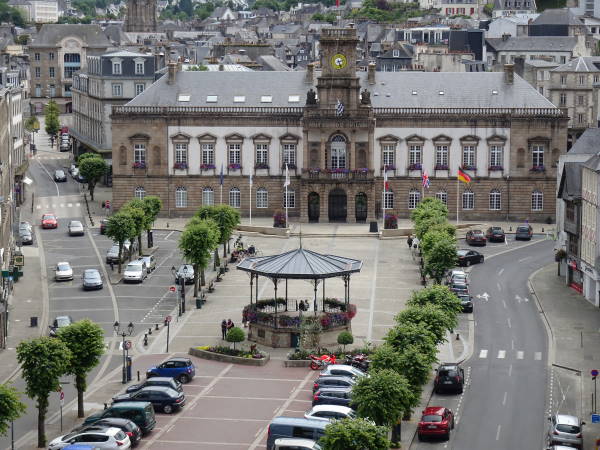View of the square from the viaduct