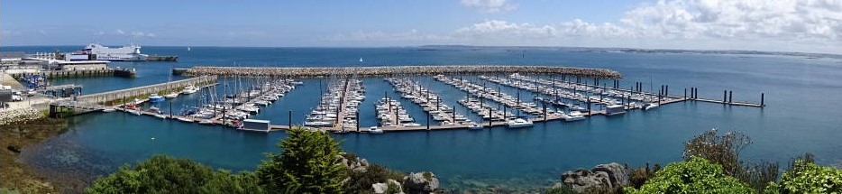 Roscoff marina taken from the Jardin Exotique - photo by Colin Le Conte